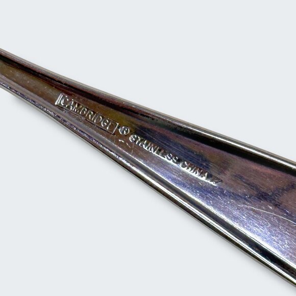 Vintage Cambridge Stainless Steel Spoon 7 1/2 Inches Long VGUC - Picture 7 of 9